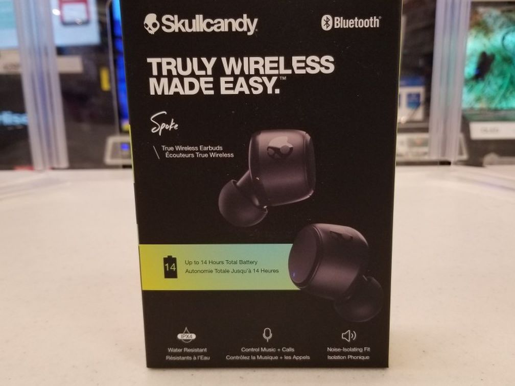 Brand New Skullcandy Spoke Wireless Earbuds