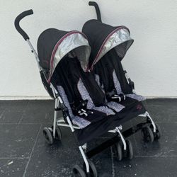 LIKE NEW JEEP ALL STAR SIDE BY SIDE DOUBLE STROLLER!!