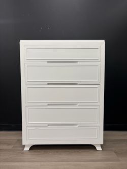 White Tallboy Dresser
