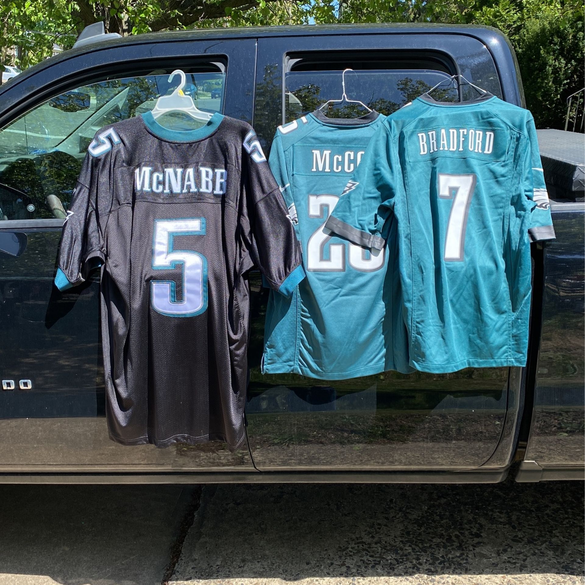 3 Eagles Jerseys. Mcnabb One Is Authentic Stitched.