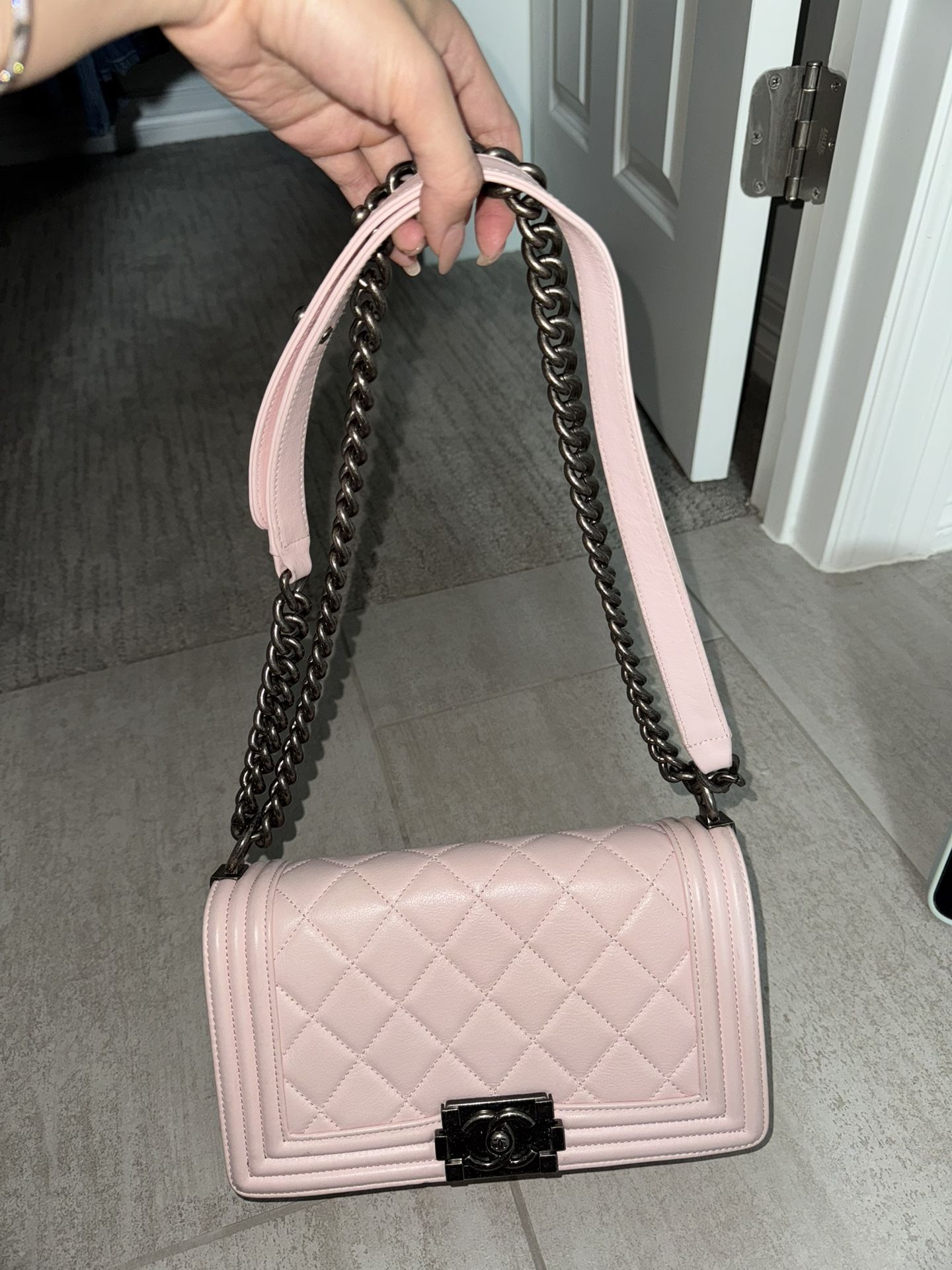 Pink Chanel bags