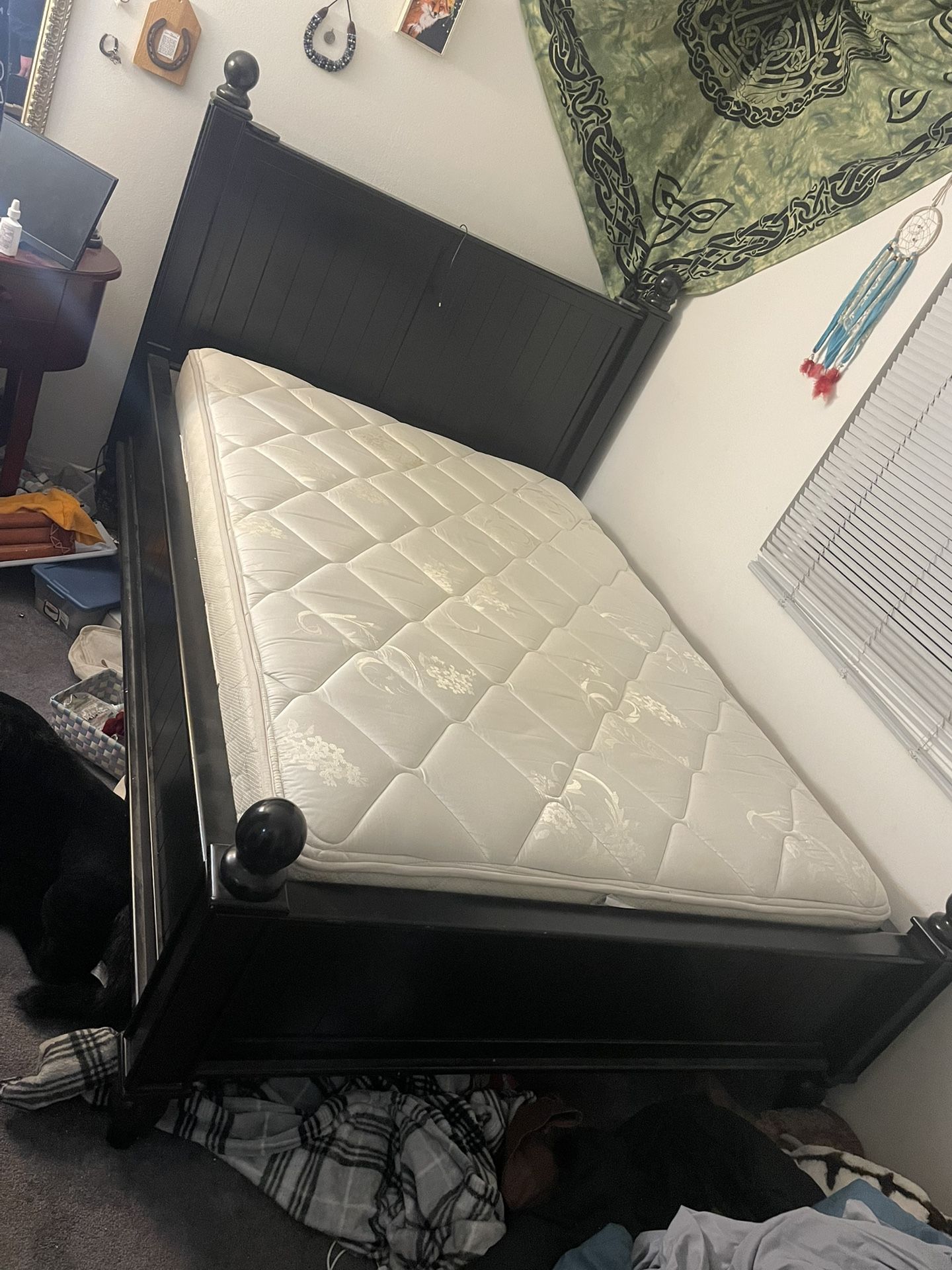 Pottery Barn Black Bed Frame (Full Size)