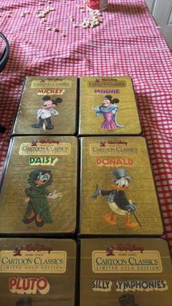 Cartoon classic vhs tapes limited gold edition collection