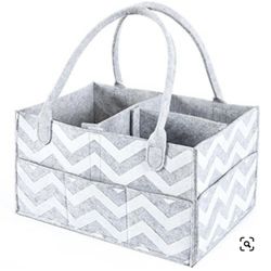 Baby Diaper Caddy By Brolex: High Capacity Nursery Organizer For Diapers, Wet Wipes, Milk Bottle, Toys & Baby Clothes Unisex Portable Organizing Baske