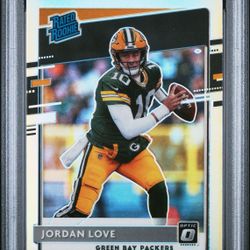 2020 PANINI DONRUSS OPTIC NFL JORDAN LOVE HOLO RC PSA 10