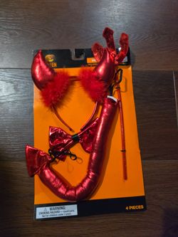 Red Devil Halloween Costume Accessory Set