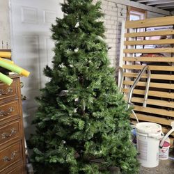 Artificial Christmas Tree  With Lights - 7 1/2 Ft. 
