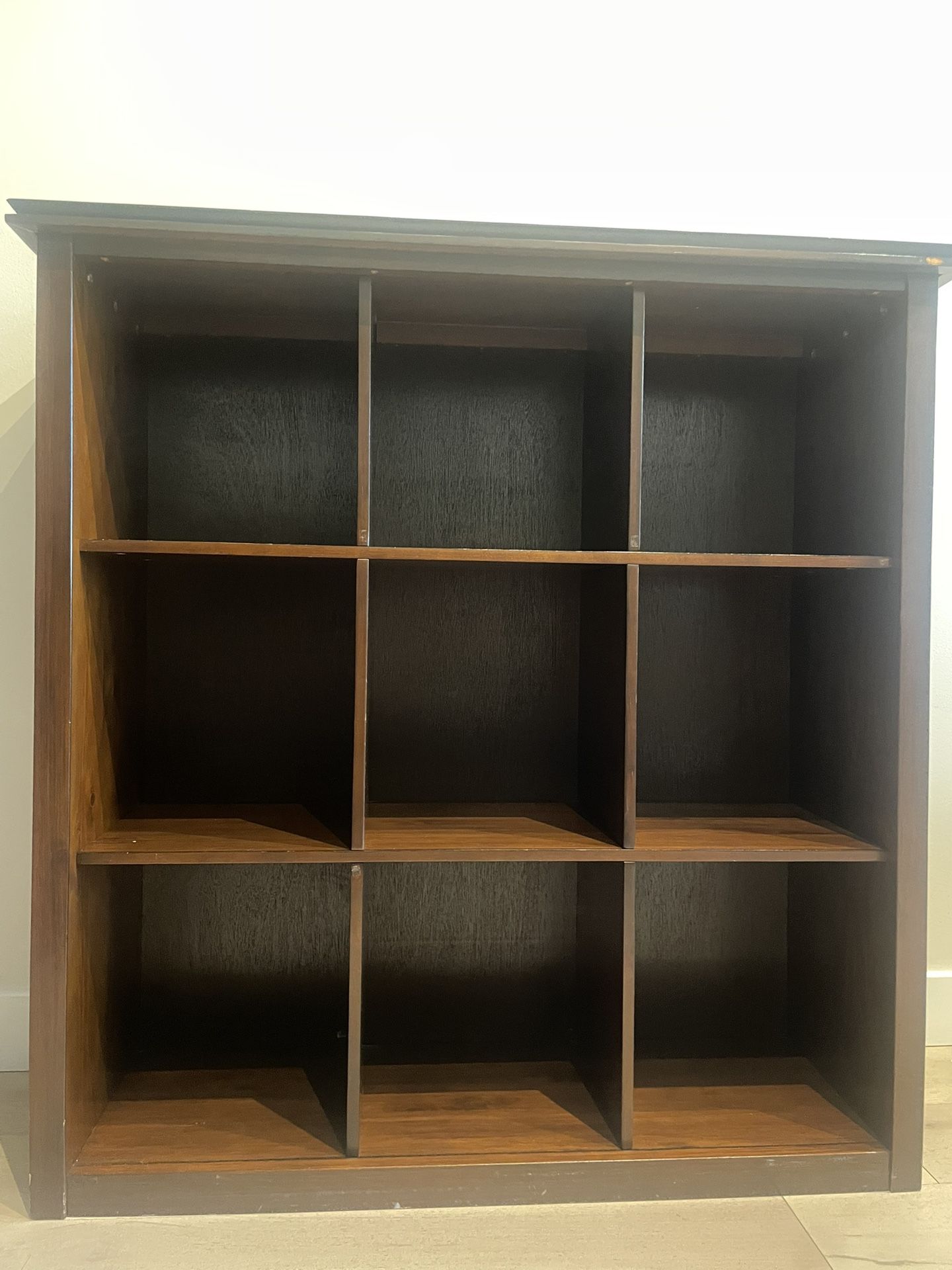 Wood Bookshelf And Storage Unit 