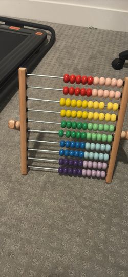 Wooden Rainbow Abacus Kids Counting Toy