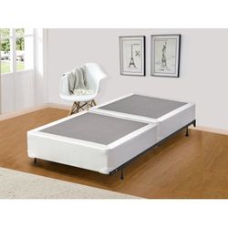 Wayton 8" Fully Assembled Split Box Spring, Twin White - Twin