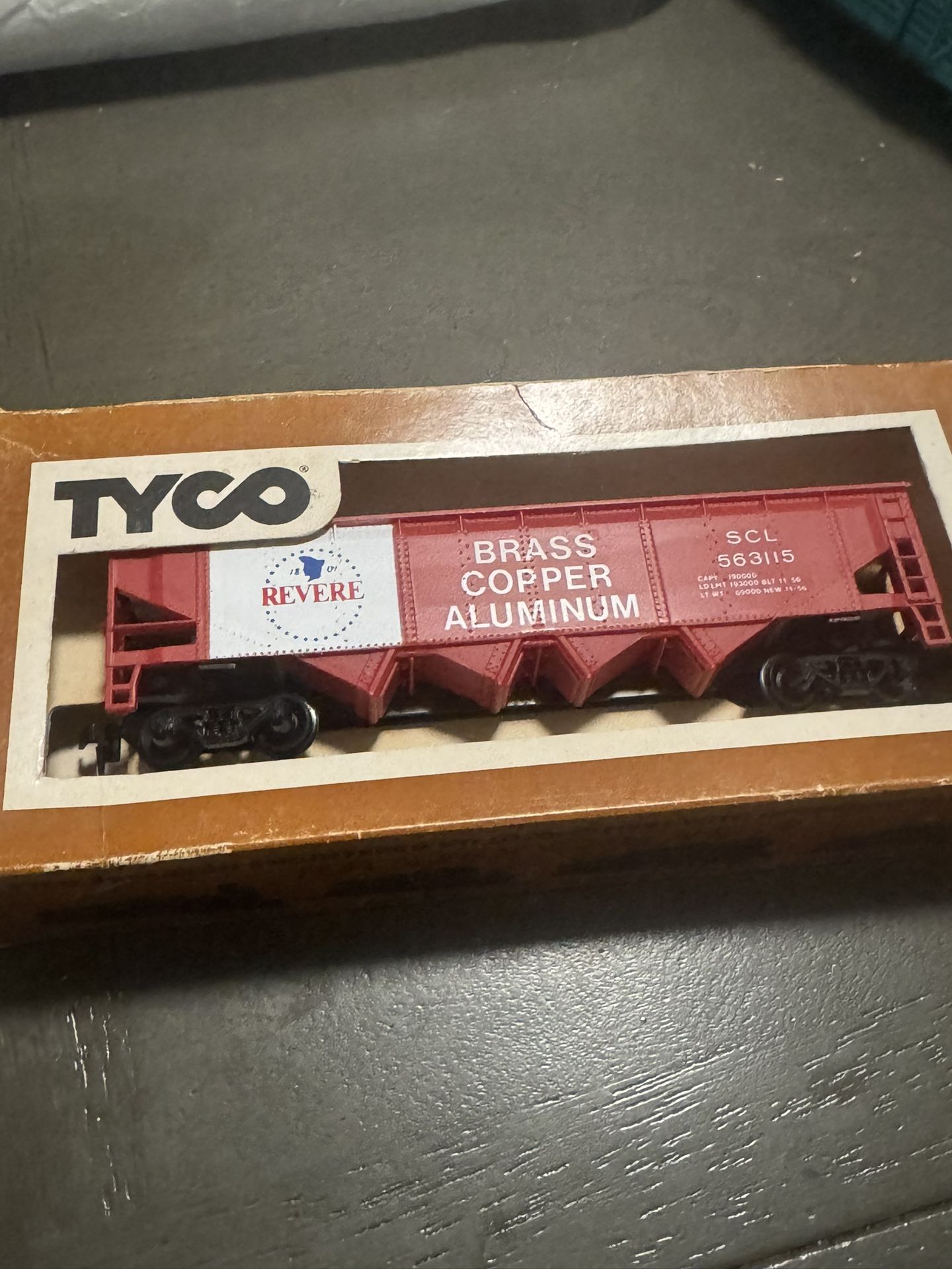 Tyco HO trains Brass Copper Aluminum Freight Carrier.
