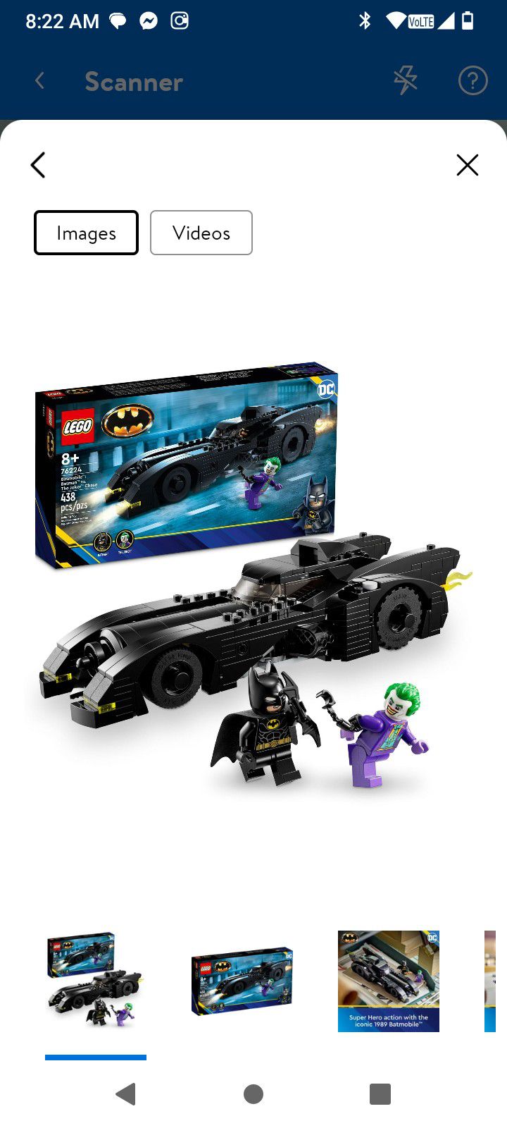 Batman Batmobile Lego Set