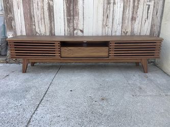 Mid-Century Modern Style Wood TV Stand Console