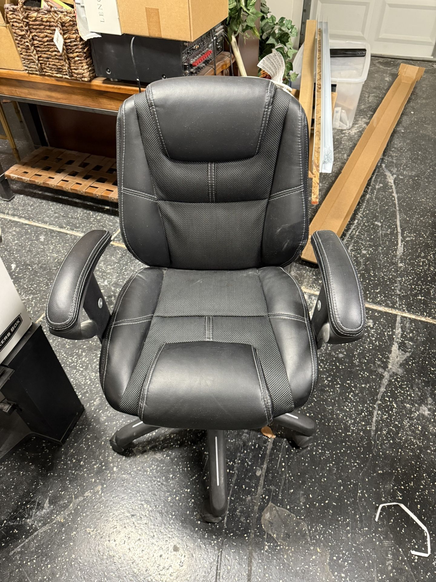 Black Leather Office Chair 