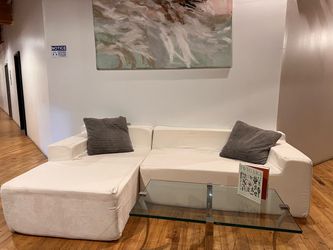 Ivory Foam Couch Set