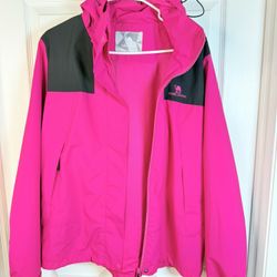 Pink and black Raining Jacket  Size L Brand Camel 