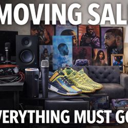 MOVING SALE – Furniture, Electronics, Studio Gear, Sneakers, Decor