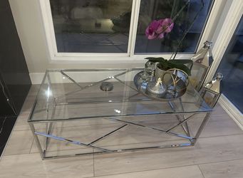 Modern Glass Top Coffee Table
