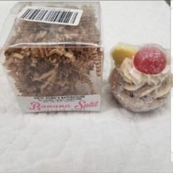 Brand New Banana Split Cupcake Soap X15. New In Package. New York bathhouse cupcake soap.
