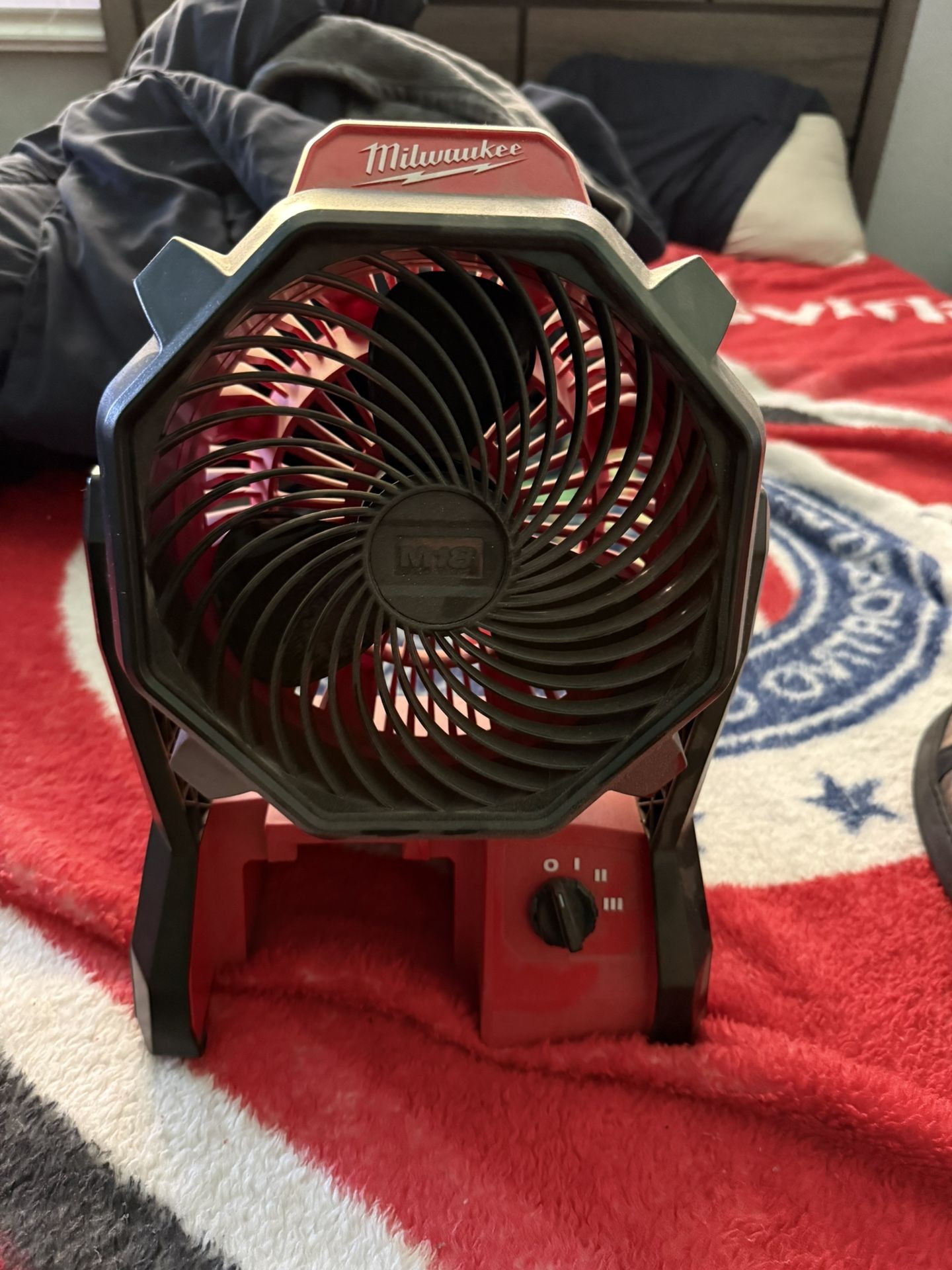 milwaukee battery powered fan