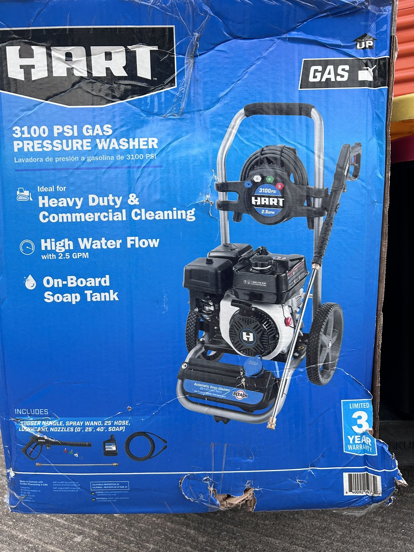 Commercial Gas Pressure Washer