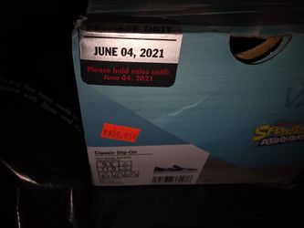 Vans Classic Slip-On SpongeBob Alohabob Size 9.5
