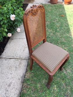 Antique French cane chairs