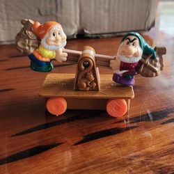 Vintage 1992 Disney McDonald's Snow White 7 Dwarfs Mine Train