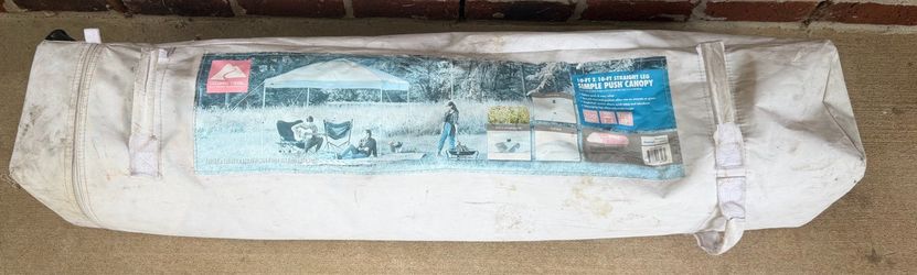 Ozark trail 10ft x 10ft straight leg instant pop-up canopy with simple push setup