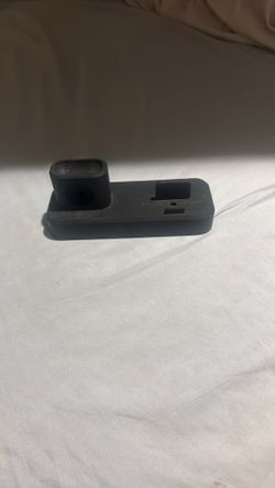 SOPOTUTU Portable Monitor Stand for Mobile Phone, Watch, Headset Charging - Black Plastic, 1 Piece, Back to School