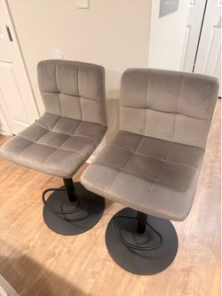 Two Gray High Chairs