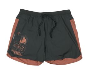 Roark Run Amok Alta Shorts Mens XL Gray 5" Inseam Lined Gym Running Training