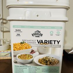 AUGASON FARMS EMERGENCY FOOD SUPPLY (106 BREAKFAST AND DINNER SERVINGS)