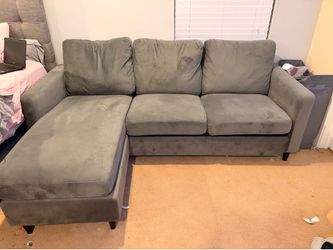 Small gray sectional