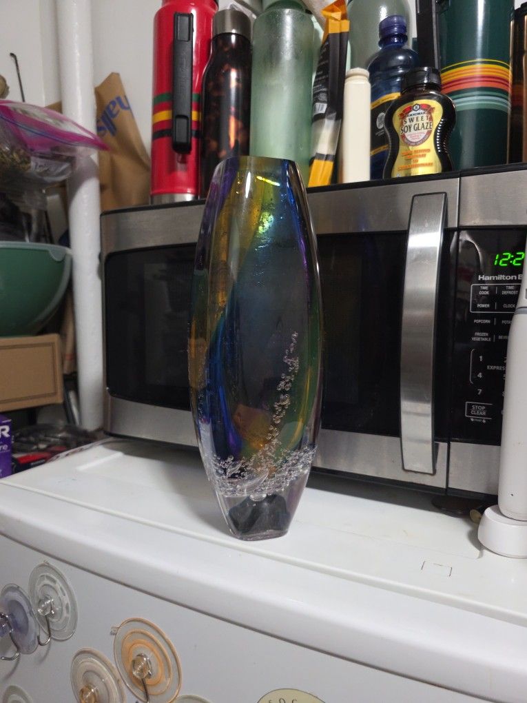 Hand Blown Glass Vase