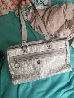 Gray Coach Purse