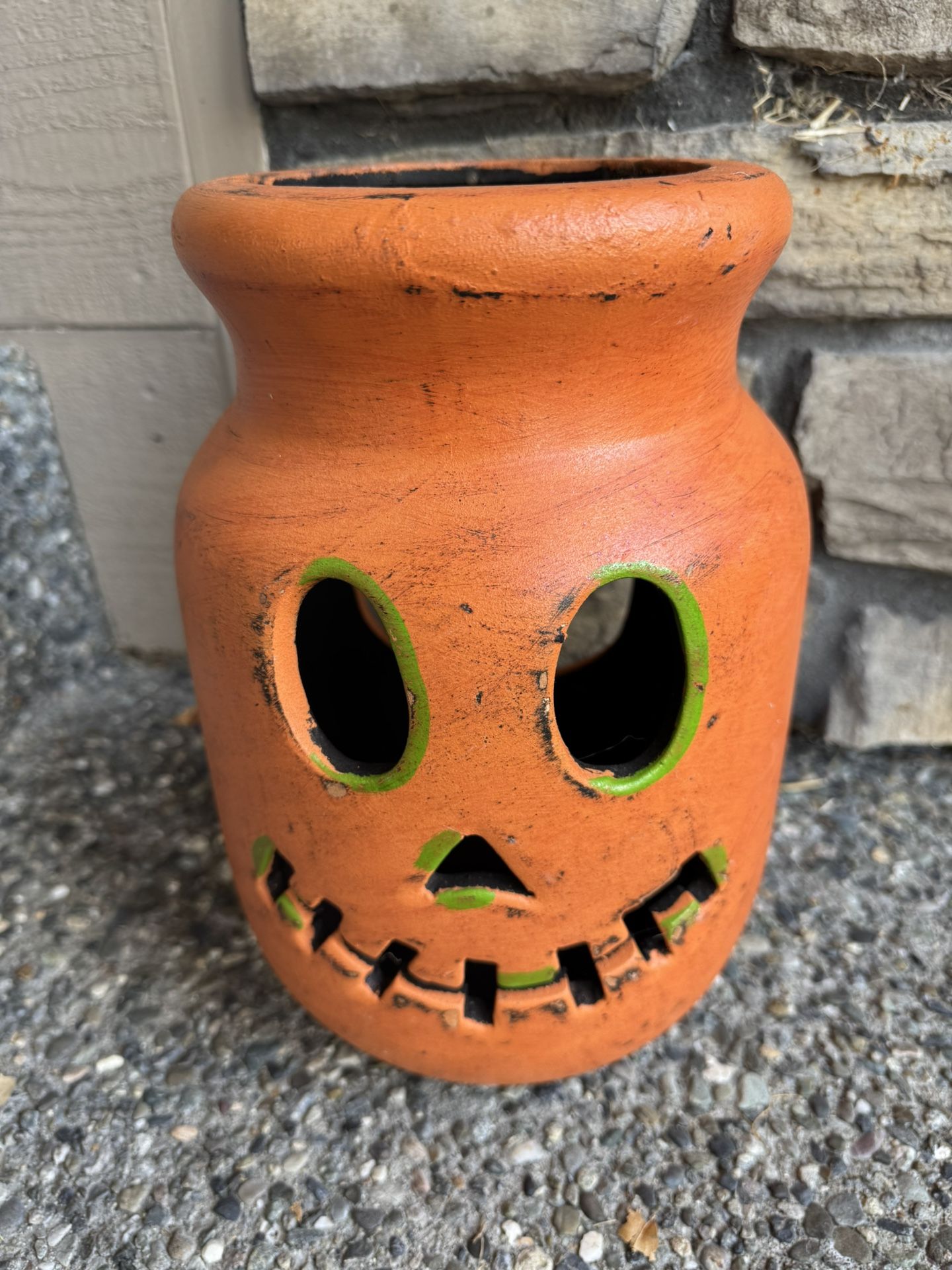 Small Scarecrow Luminary Jar