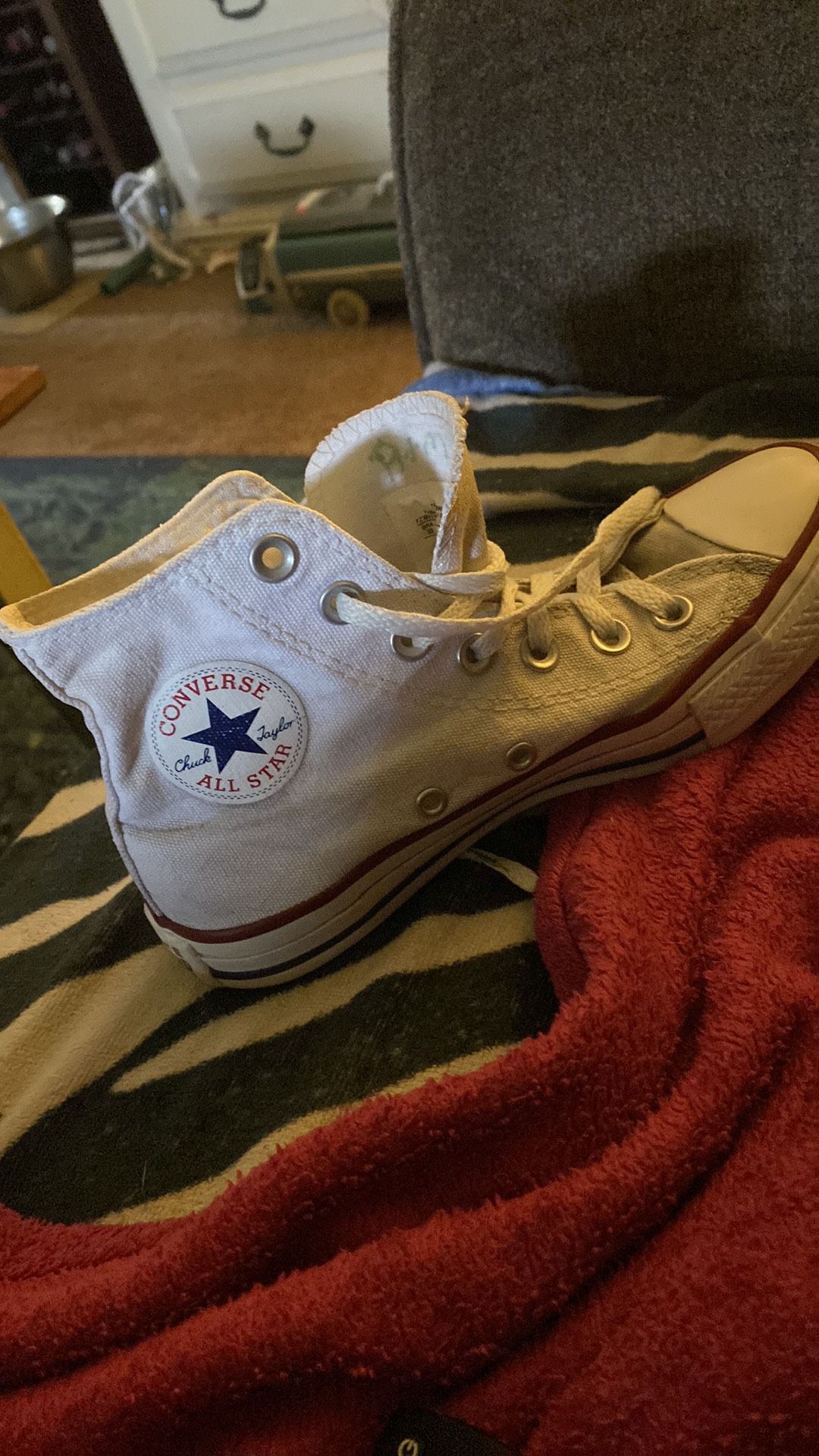 Big Girls Converse Chuck Taylor All Star High Top Sneakers Size 3 Preowned 