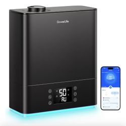 GoveeLife Smart Humidifiers for Bedroom Large Room, Top-Fill Cool Mist 6L WiFi Air Humidifier, Auto Mode, App & Voice Control, 60H Runtime, Rapid Humi