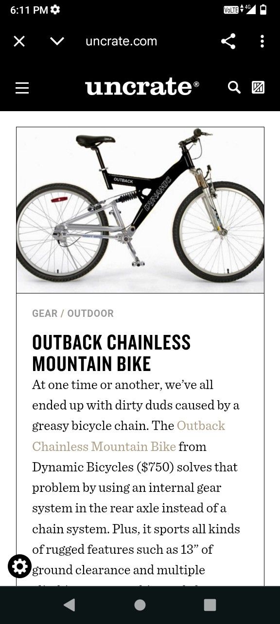26 In Chainless Bike