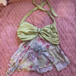 SHEIN Floral Halter Top