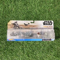 Star Wars Mandalorian Razor crest Speeder Grogu Hot Wheels figure