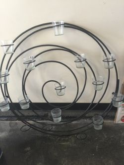 Wall candle holder