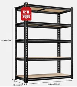 Garage Shelving - New - 72”H x 36”W x 16”D