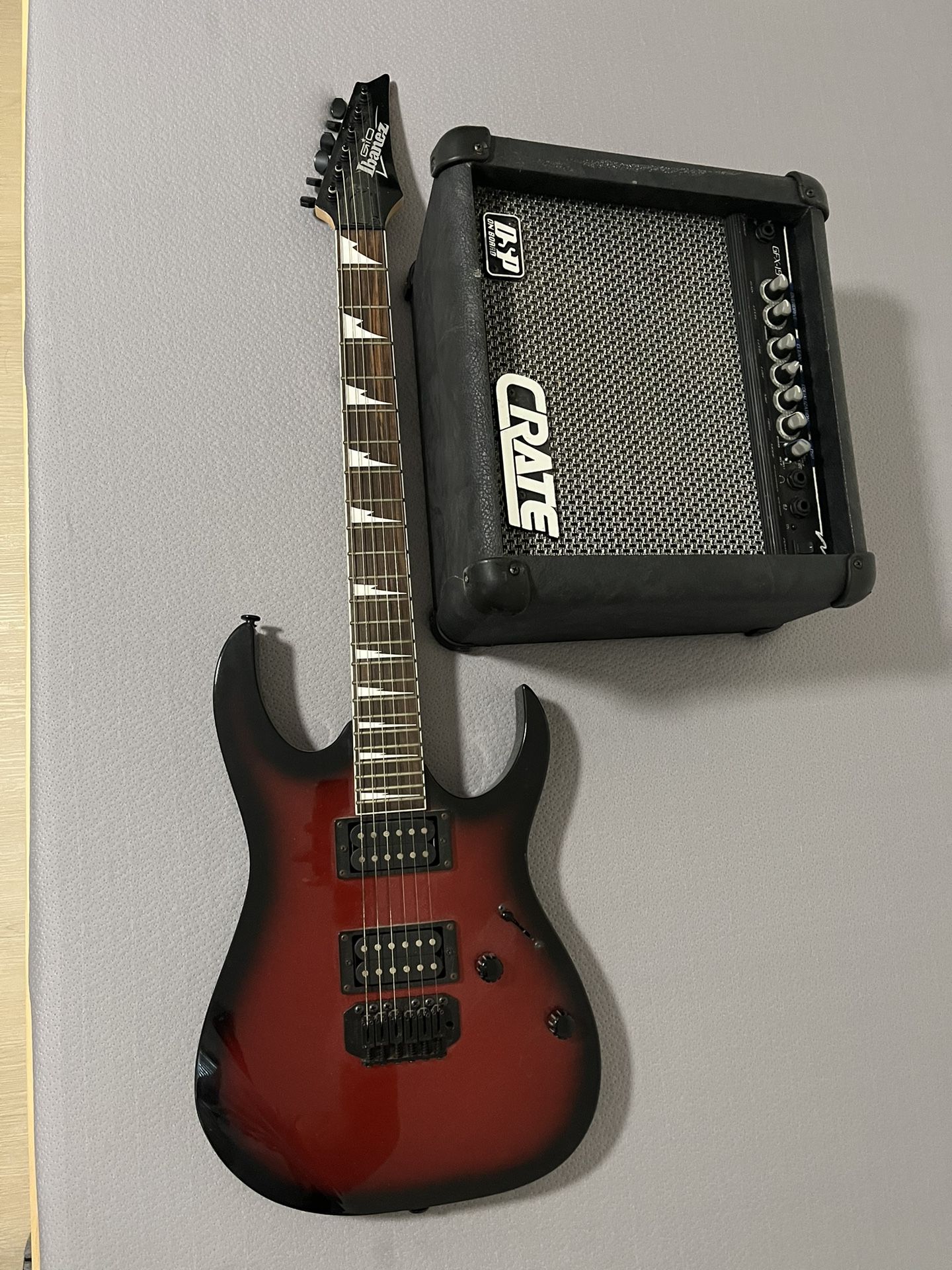Ibanez electric Guitar and Crate Amp