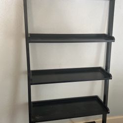 tall black shelves