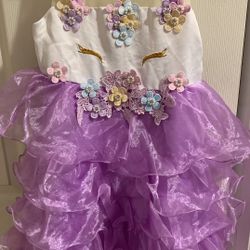 Girl’s Unicorn 🦄 Dress   Size:4-5