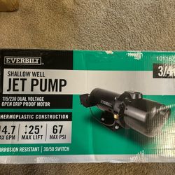 Shallow Well Jet  Fuel Pump