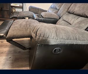 Gray Manual Reclining Sofa