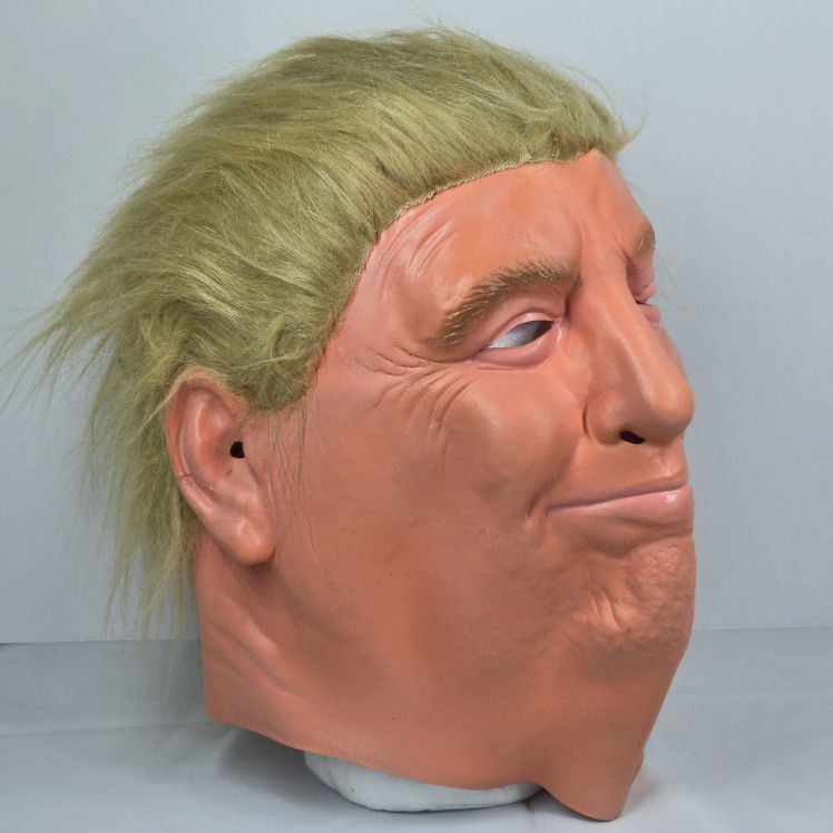 Unbranded GUC Funny Political Halloween Rubber Mask Fake Hair Disguise Costume